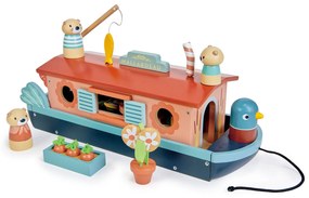 Tender Leaf - Casa galleggiante in legno con famiglia di lontre