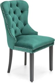 Sedia Miya in velluto verde