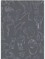 Coordonne Carta da parati Zoology - Chalk