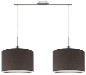 Eglo - Lampadario LED a cavo TUNJA 2xE27/60W/230V marrone