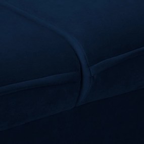 Divano blu scuro con rivestimento in velluto 138 cm Juli – Ropez