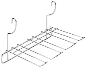 Portabicchieri da vino a sospensione in acciaio cromato color argento Lonardo - Metaltex