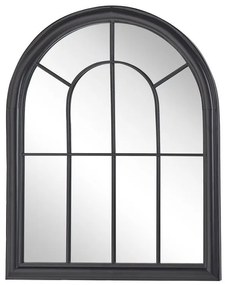 Specchio da parete metallo nero 69 x 88 cm EMBRY Beliani