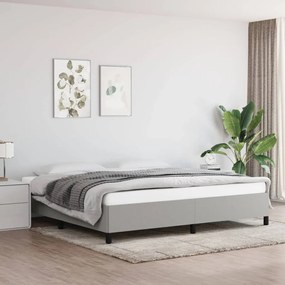 Giroletto Senza Materasso Grigio Chiaro 200x200 Cm Tessuto /