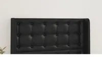 Testiera ad Orecchio Nera 103x16x118/128 cm in Similpelle cod mxl 51054