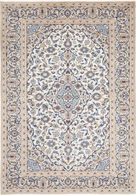 Kashan Tappeto 200 x 290 Blu (Iran) Annodato A Mano