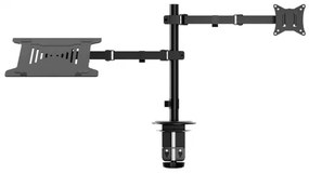 Supporto regolabile per monitor e laptop LEVANO nero