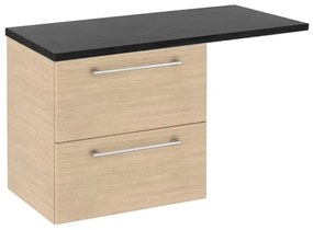 Mobile da bagno sotto lavabo SENSEA rovere naturale L 60 x H 58 x P 46 cm, lavabo non incluso