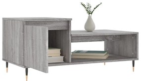 Tavolino da salotto grigio sonoma 100x50x45cm legno multistrato