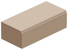 Mobile da bagno sotto lavabo Step taupe opaco L 100.3 x H 30 x P 46 cm 1 cassetto, lavabo non incluso