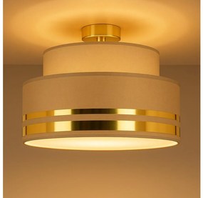 Plafoniera TAMI 1xE27/60W/230V marrone/oro