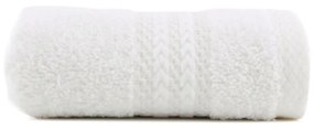 Asciugamano bianco in puro cotone, 30 x 50 cm - Foutastic
