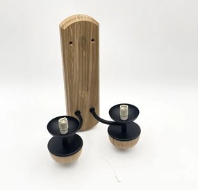 Brilagi - LED Applique COTTAGE 2xG9/40W/230V quercia/bianco