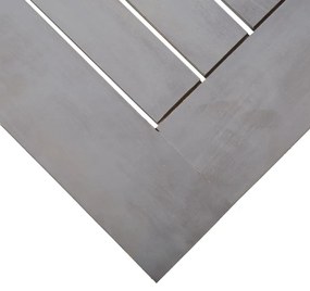 Tavolo da giardino grigio 200x100x75cm legno massello di acacia