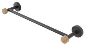 Portasalviette a Parete 40 Cm Feridras "Haiti" Nero/Bambù