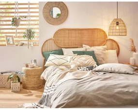 Eglo 425029 - Specchio da parete MITSUKE Ø 55 cm in bambù