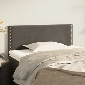 Testiera Grigio Scuro 100x5x78/88 Cm İn Velluto /