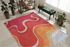 Tappeto rosso e arancione lavabile 160x230 cm Colors of Joy – Vitaus