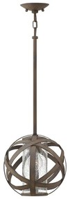 Lampione da giardino, HK-CARSON-P H 28 cm, marrone, IP44 ELSTEAD