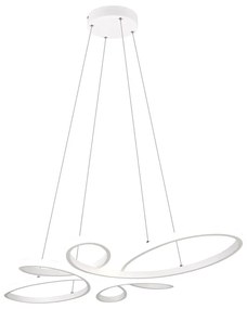 Apparecchio a sospensione a LED bianco Fly - Trio