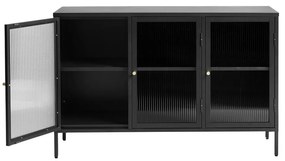 Vetrina in metallo nero 132x85 cm Bronco - Unique Furniture