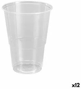 Set di bicchieri riutilizzabili Algon Plastica Trasparente 25 Pezzi 500 ml (12 Unità)