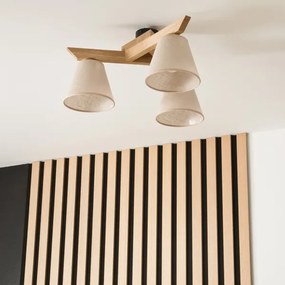 Plafoniera ANTONIO 3xE14/40W/230V rovere