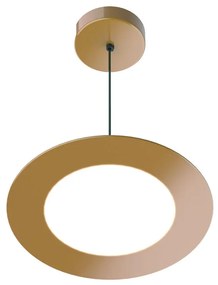 Lampadario LED neoclassico Febe dorato Ø39cm, luce calda 2100 lumen