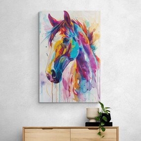 Quadro su tela – Cavallo con imitazione di pittura