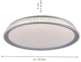 Leuchten Direkt 14359-21 - Plafoniera LED dimmerabile KARI LED/36W/230V