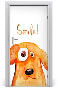Adesivo per porta Cane 85x205 cm