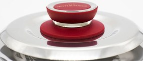 Coperchio Magico Antiodore Ø31 cm Ventur Magic in Acciaio Inox Pomolo in Bachelite Cooker Rosso...