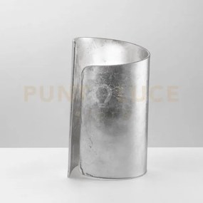 Lume imagine silver 1 luce attacco e27 15x24,8cm vetro e alluminio