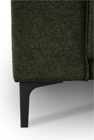 Divano verde con rivestimento in ciniglia 224 cm Copenhagen – Scandic