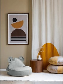 Pouf a sacco per bambini color menta con rivestimento in velluto Bear – Wigiwama