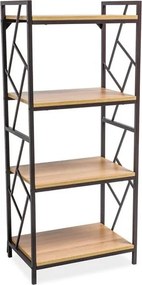 Scaffale Tablo con 4 ripiani - L 60 x L 40 x H 140 cm