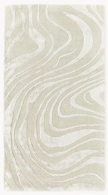 Tappeto a pelo corto fatto a mano con motivo in rilievo Winola