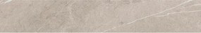 Piastrella battiscopa Eternal in ceramica taupe lucido L 60 x H 10 cm x Sp 9 mm confezione da 9 ml