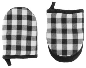 Set di guanti da forno in cotone 2 pz Gingham – Tiseco Home Studio