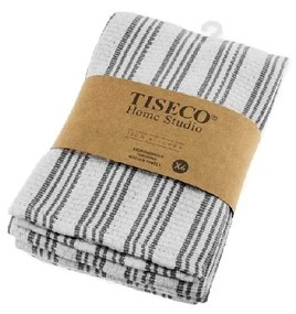 Set di 4 strofinacci in cotone grigio, 50 x 70 cm - Tiseco Home Studio