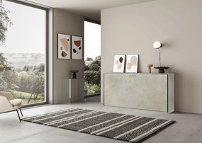 Letto a scomparsa singolo orizzontale Kando con materasso, Cashmere / Non incluso