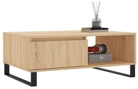 Tavolino da Salotto Rovere Sonoma 90x60x35 cm Legno Multistrato