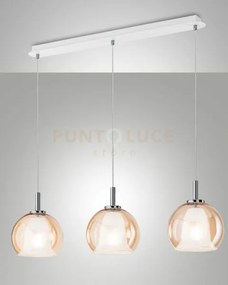 Bretagna sospen.ambra 3 luci lin. 3599-49-125