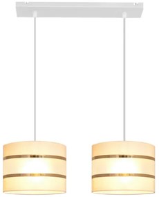 Lampadario su filo HELEN 2xE27/15W/230V crema