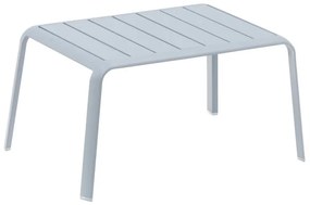 Tavolino da esterno Idaho NATERIAL con piano in alluminio azzurro 59x41cm