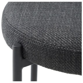 Sgabello grigio scuro in metallo impilabile Pelican – Unique Furniture