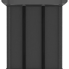 Mensola con 9 scatole a cubo grigia 103x30x107,5 cm in tessuto