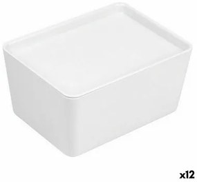 Scatola per Sistemare Impilabile Confortime Con coperchio 17,5 x 13 x 8,5 cm (12 Unità)