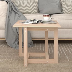Tavolino da salotto 50x50x45 cm legno massello di pino