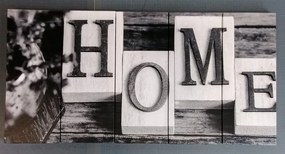 Quadri 5 pezzi – Lettere Home in bianco e nero